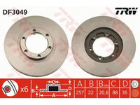 Disc frana Isuzu FASTER (KB) 1977-1991 #2 09557710