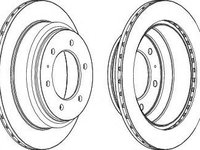 Disc frana ISUZU TROOPER (1998 - 2016) FERODO DDF695 piesa NOUA