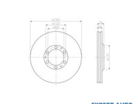 Disc frana Isuzu TROOPER autoturism de teren, deschis 2000-2016 #2 09686620