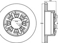 Disc frana IVECO DAILY I caroserie inchisa/combi, IVECO DAILY I platou / sasiu, IVECO DAILY III caroserie inchisa/combi - JURID 567128J