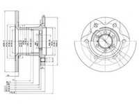 Disc frana IVECO DAILY I caroserie inchisa/combi (1978 - 1998) DELPHI BG429