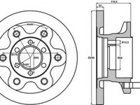 Disc frana IVECO DAILY I caroserie inchisa/combi (1978 - 1998) JURID 567118J