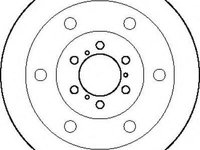 Disc frana IVECO DAILY I caroserie inchisa/combi, IVECO DAILY I platou / sasiu, IVECO DAILY II platou / sasiu - JURID 561360J