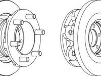 Disc frana IVECO DAILY I caroserie inchisa/combi, IVECO DAILY I platou / sasiu, IVECO DAILY III caroserie inchisa/combi - FERODO FCR139A