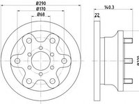 Disc frana IVECO DAILY II autobasculanta (1989 - 1999) TEXTAR 93095100