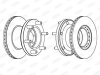 Disc frana IVECO DAILY II autobasculanta BERAL BCR133A