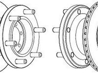 Disc frana IVECO DAILY II autobasculanta FERODO FCR133A