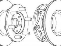 Disc frana IVECO DAILY II autobasculanta FERODO DDF089