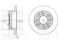 Disc frana IVECO DAILY II bus (1989 - 1999) DELPHI BG4171