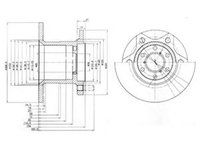 Disc frana IVECO DAILY II caroserie inchisa combi DELPHI BG649