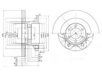 Disc frana IVECO DAILY II caroserie inchisa/combi (1989 - 1999) DELPHI BG9722