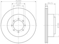 Disc frana IVECO DAILY III bus (1999 - 2006) TEXTAR 93089600 piesa NOUA