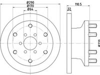 Disc frana IVECO DAILY III bus HELLA 8DD355117501