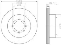 Disc frana IVECO DAILY III bus - OEM - MEYLE ORIGINAL GERMANY: 2155230010|215 523 0010 - W02335616 - LIVRARE DIN STOC in 24 ore!!!