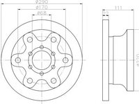 Disc frana IVECO DAILY III caroserie inchisa/combi, IVECO DAILY III platou / sasiu, IVECO DAILY II platou / sasiu - MINTEX MDC994