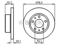 Disc frana IVECO DAILY III caroserie inchisa/combi (1997 - 2007) BOSCH 0 986 479 162 piesa NOUA