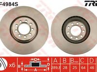 Disc frana IVECO DAILY III caroserie inchisa combi TRW DF4984S