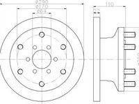 Disc frana IVECO DAILY III caroserie inchisa/combi, IVECO DAILY III platou / sasiu - MINTEX MDC1896