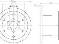 Disc frana IVECO DAILY III caroserie inchisa/combi, IVECO DAILY II platou / sasiu, IVECO DAILY II caroserie inchisa/combi - TEXTAR 93084400