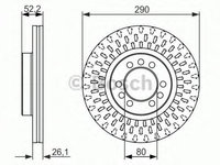 Disc frana IVECO DAILY III caroserie inchisa/combi (1997 - 2007) BOSCH 0 986 479 626