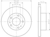 Disc frana IVECO DAILY III caroserie inchisa/combi, IVECO DAILY III platou / sasiu - MINTEX MDC1438