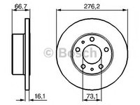 Disc frana IVECO DAILY III caroserie inchisa/combi, IVECO DAILY III platou / sasiu - BOSCH 0 986 479 161