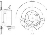 Disc frana IVECO DAILY III caroserie inchisa/combi (1997 - 2007) REMSA 6500.00 piesa NOUA