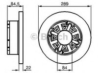 Disc frana IVECO DAILY III caroserie inchisa/combi - OEM - BOSCH: 0986478886|0 986 478 886 - Cod intern: W02652002 - LIVRARE DIN STOC in 24 ore!!!