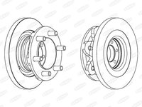 Disc frana IVECO DAILY III caroserie inchisa combi BERAL BCR139A