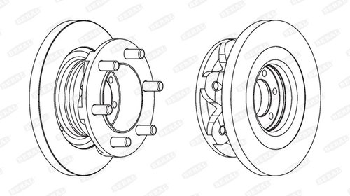 Disc frana IVECO DAILY III caroserie inchisa 