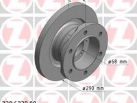 Disc frana IVECO DAILY III caroserie inchisa/combi, IVECO DAILY III platou / sasiu, IVECO DAILY II platou / sasiu - ZIMMERMANN 230.6239.00