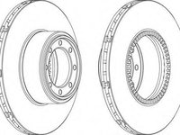 Disc frana IVECO DAILY IV caroserie inchisa/combi, IVECO DAILY IV autobasculanta, IVECO DAILY IV platou / sasiu - FERODO FCR321A