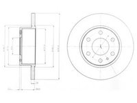 Disc frana IVECO DAILY IV caroserie inchisa combi DELPHI BG4164