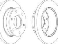 Disc frana IVECO DAILY IV caroserie inchisa/combi (2006 - 2012) FERODO FCR343A piesa NOUA