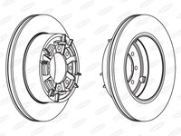 Disc frana IVECO DAILY IV caroserie inchisa combi BERAL BCR140A