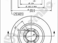 Disc frana IVECO DAILY IV caroserie inchisa combi FTE BS7257