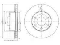 Disc frana IVECO DAILY IV caroserie inchisa combi DELPHI BG4100