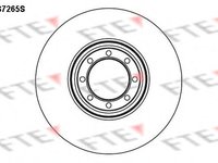 Disc frana IVECO DAILY IV caroserie inchisa/combi, IVECO DAILY IV autobasculanta, IVECO DAILY IV platou / sasiu - FTE BS7265S