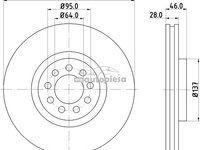 Disc frana IVECO DAILY IV platou / sasiu (2006 - 2011) KRIEGER 0950004092 piesa NOUA