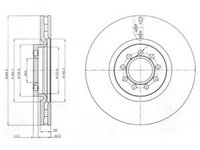 Disc frana IVECO DAILY IV platou / sasiu (2006 - 2011) DELPHI BG4101