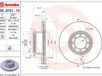 Disc frana IVECO DAILY IV platou sasiu BREMBO 09976110