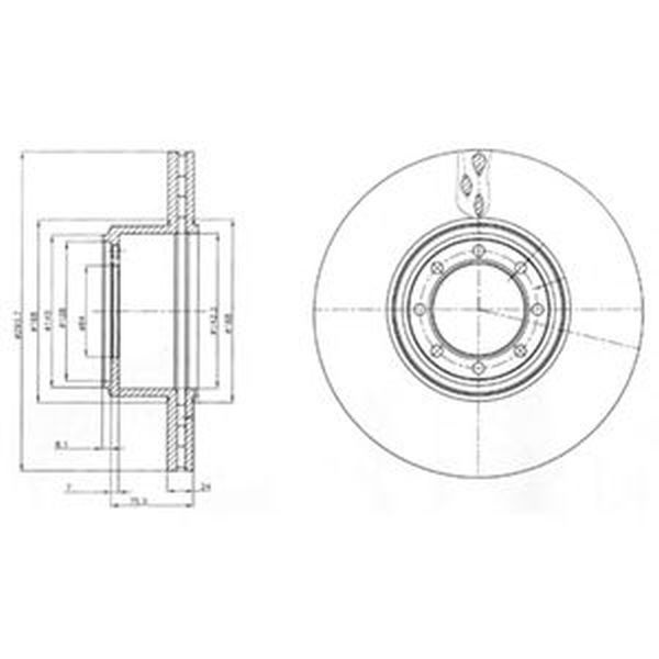 Disc frana IVECO DAILY IV platou sasiu DELPHI BG41
