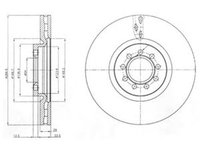 Disc frana IVECO DAILY IV platou sasiu DELPHI BG4101