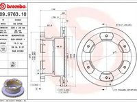 Disc frana IVECO DAILY V autobasculanta BREMBO 09976310