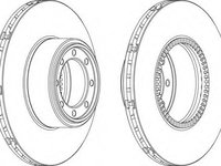 Disc frana IVECO DAILY VI platou / sasiu (2014 - 2016) FERODO FCR321A piesa NOUA