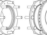 Disc frana IVECO EuroCargo (1991 - 2011) FERODO FCR308A