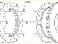 Disc frana IVECO EuroCargo BERAL BCR308A