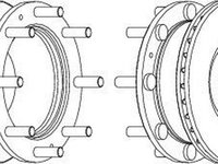 Disc frana IVECO EuroCargo FERODO FCR308A