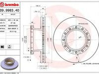 Disc frana IVECO EuroTech MH BREMBO 09998340
