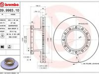 Disc frana IVECO Stralis BREMBO 09998310